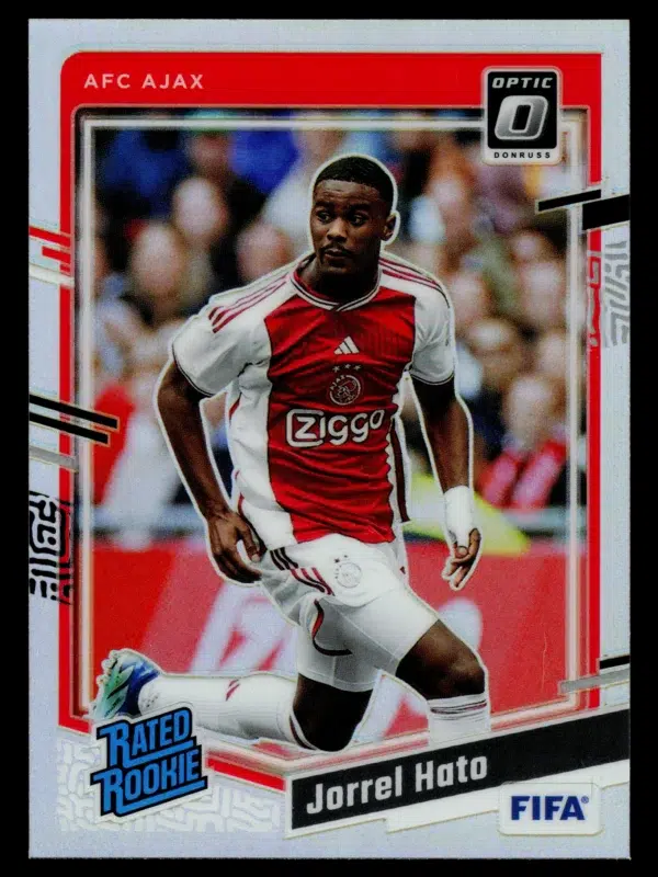 2023-24 Jorrel Hato #189 Panini Donruss Optic Soccer Rated Rookie Silver Prizm
