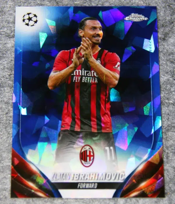 2023-24 Zlatan Ibrahimovic #CVS-9 Topps Chrome UEFA Champions League Sapphire Refractor