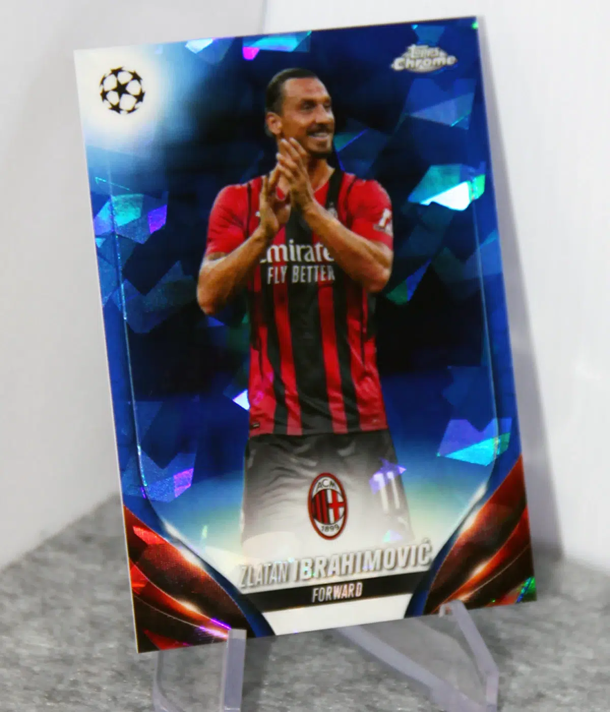 2023-24 Zlatan Ibrahimovic #CVS-9 Topps Chrome UEFA Champions League Sapphire Refractor