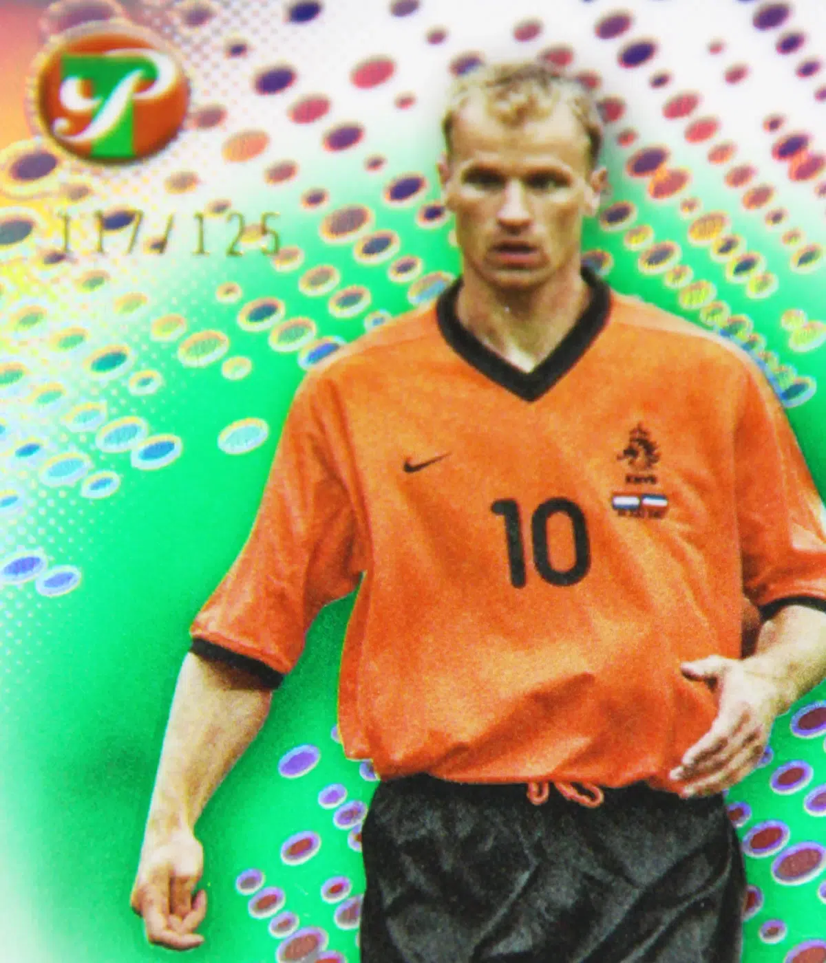 2023 Dennis Bergkamp #112 Topps Pristine Road to UEFA Euro 2024 Green /125