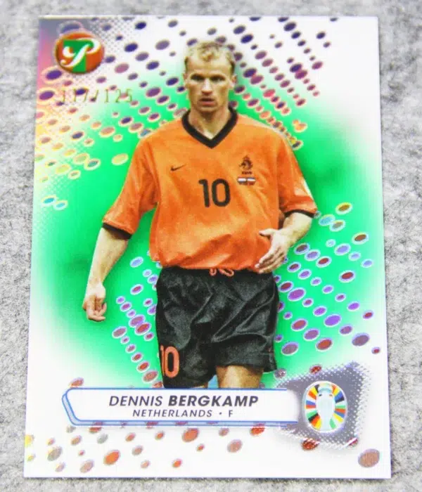 2023 Dennis Bergkamp #112 Topps Pristine Road to UEFA Euro 2024 Green /125