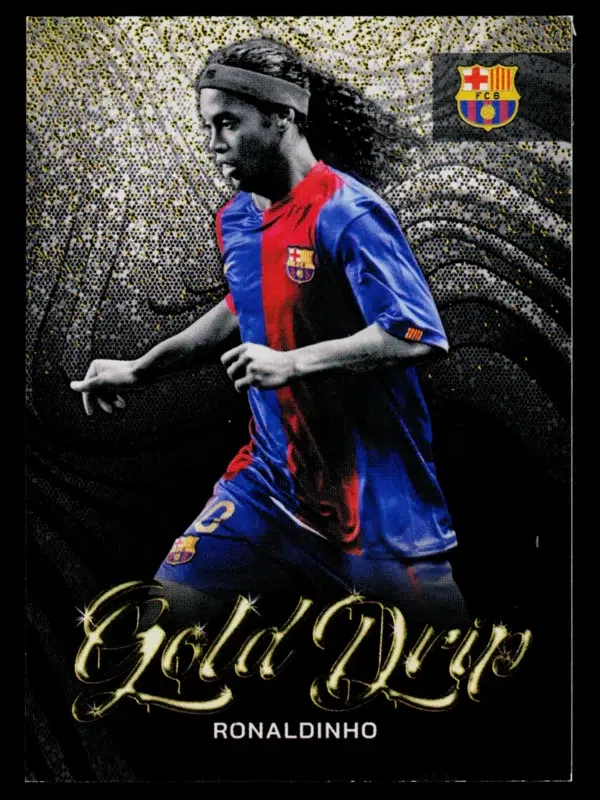 2023 Ronaldinho #49 Topps Gold Drip FC Barcelona
