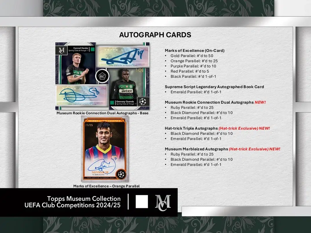 2024-25 Topps Museum Collection UEFA Club Competitions Soccer Hobby Box - Verzegeld