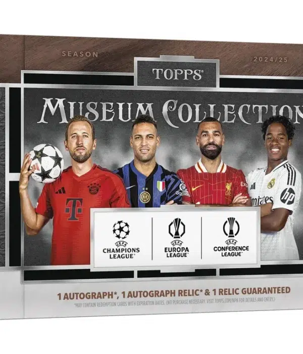 2024-25 Topps Museum Collection UEFA Club Competitions Soccer Hobby Box - Verzegeld