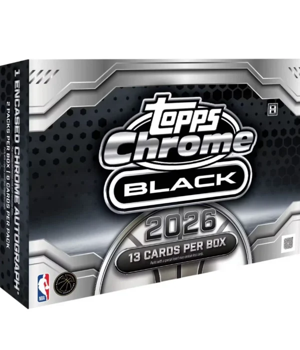 2025-26 Topps Chrome Black NBA Basketball Hobby Box - Sealed