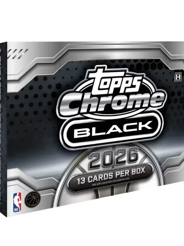 2025-26 Topps Chrome Black NBA Basketball Hobby Box - Verzegeld