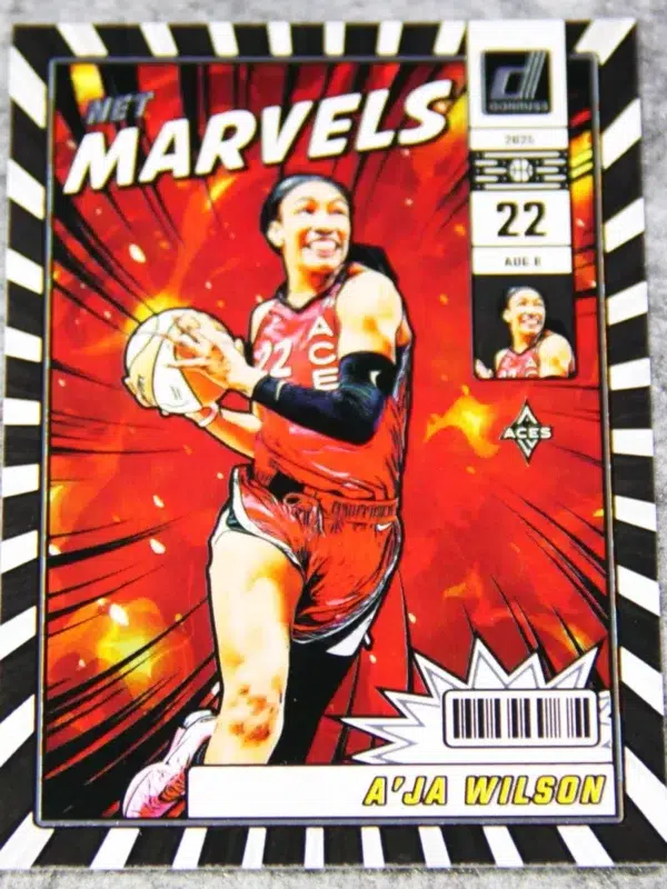 2025 A'ja Wilson #8 Panini WNBA Donruss Net Marvels