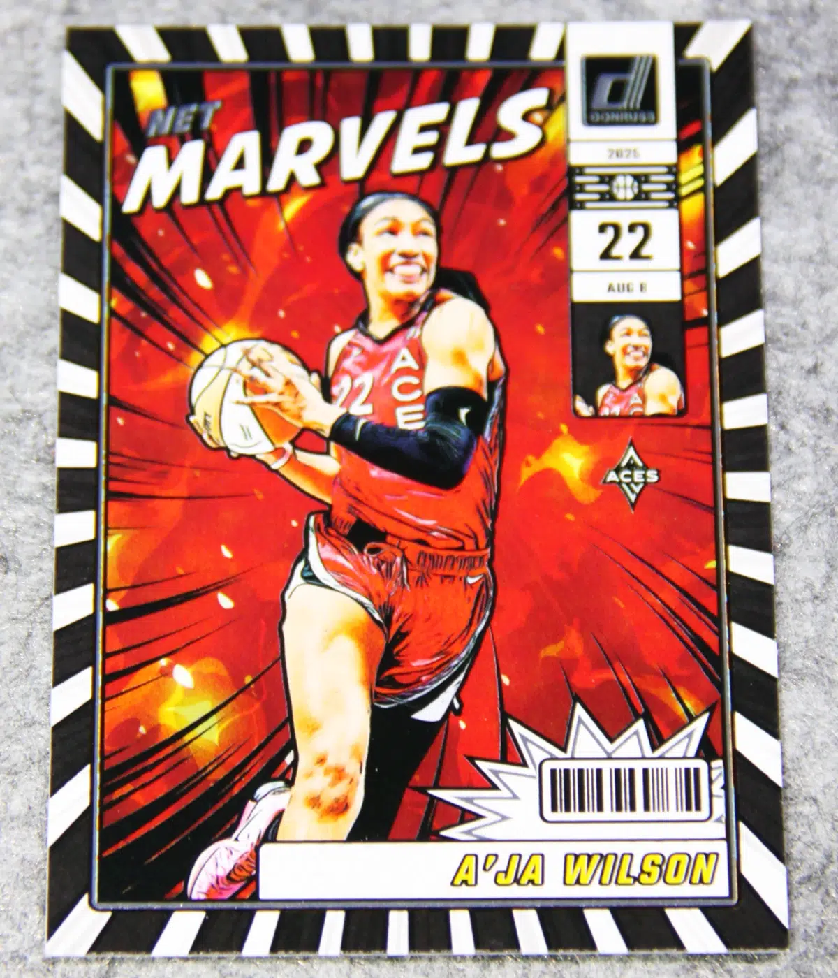 2025 A'ja Wilson #8 Panini WNBA Donruss Net Marvels