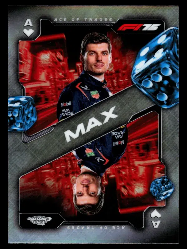2025 Max Verstappen #SCA-3 Topps Chrome F1 75 Ace of Trades