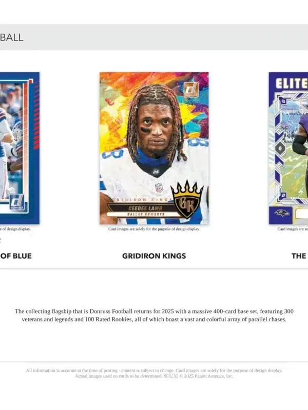 2025 Panini Donruss Football NFL Blaster Box - Sealed