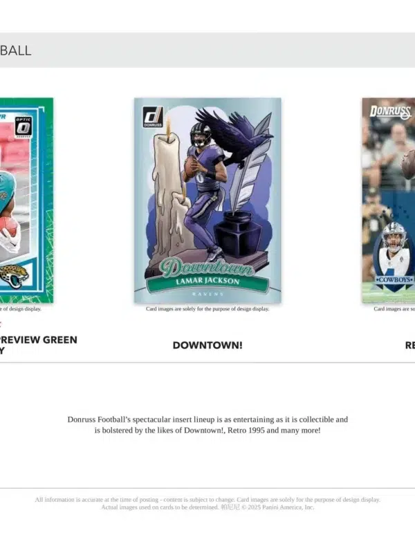 2025 Panini Donruss Football NFL Blaster Box - Sealed