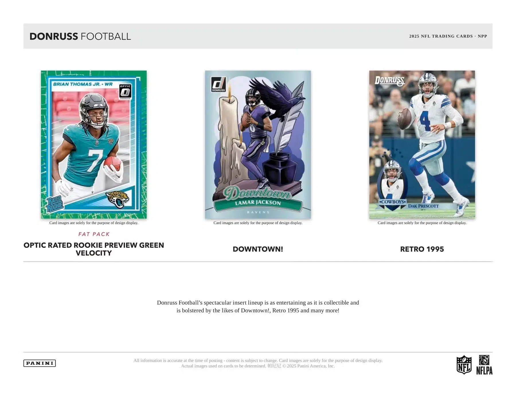 2025 Panini Donruss Football NFL Blaster Box - Sealed