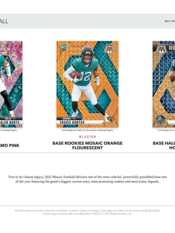 2025 Panini Mosaic Football NFL Blaster Box - Sealed