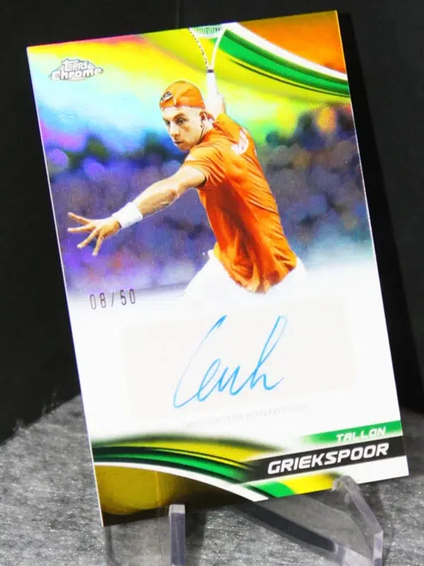 2025 Tallon Griekspoor #CA-TGR Topps Chrome Tennis Autograph Gold Refractor /50