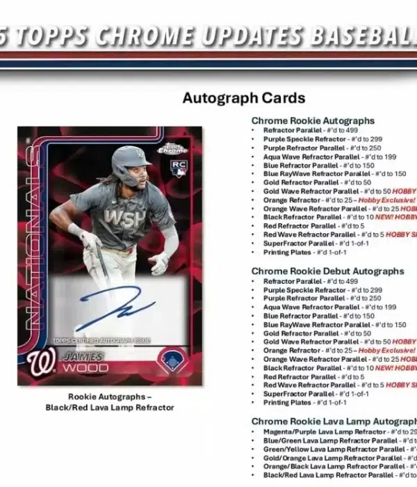 2025 Topps Chrome Update Series Baseball MLB Value Box - Sealed