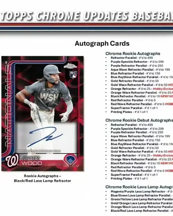 2025 Topps Chrome Update Series Baseball MLB Value Box - Sealed