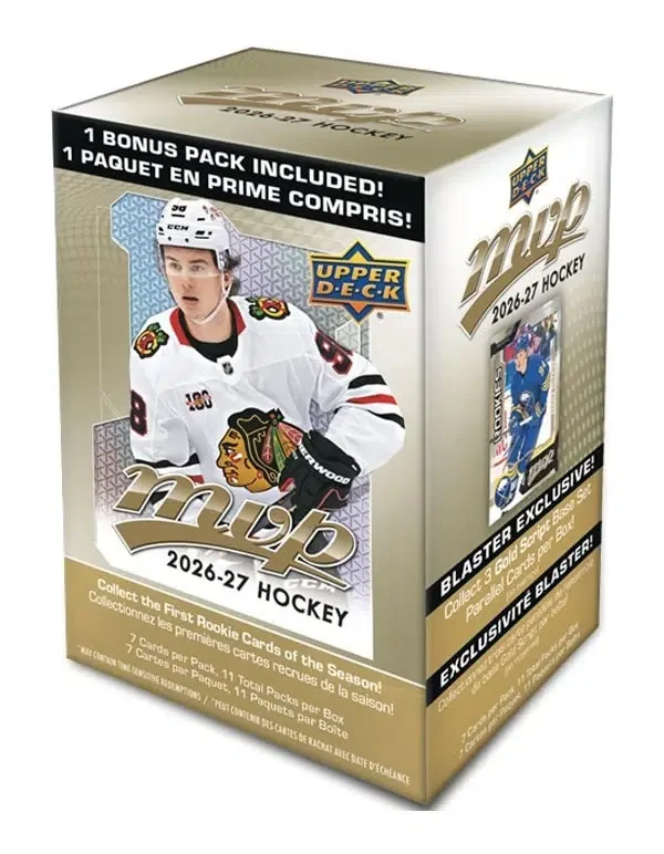 2026-27 Upper Deck MVP Hockey NHL Blaster Box - Sealed
