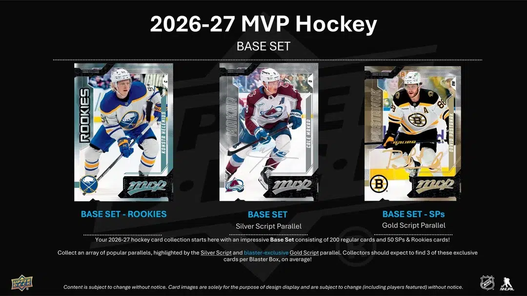 2026-27 Upper Deck MVP Hockey NHL Blaster Box - Sealed