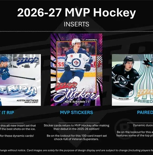2026-27 Upper Deck MVP Hockey NHL Blaster Box - Sealed