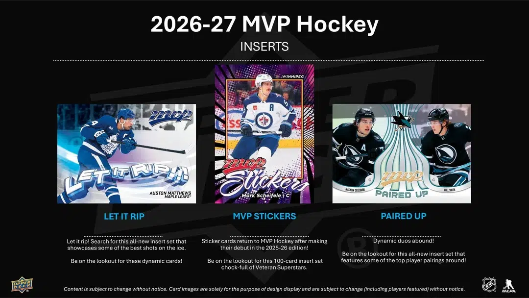 2026-27 Upper Deck MVP Hockey NHL Blaster Box - Sealed