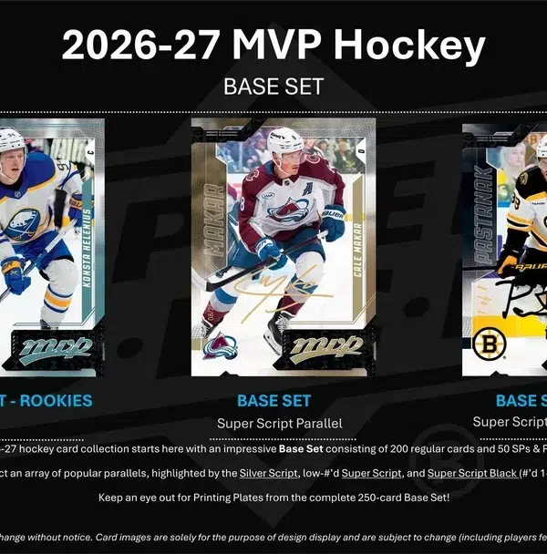 2026-27 Upper Deck MVP Hockey NHL Hobby Box - Sealed