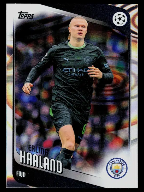 2026 Erling Haaland #181 Topps UEFA Champions League Rain Drop