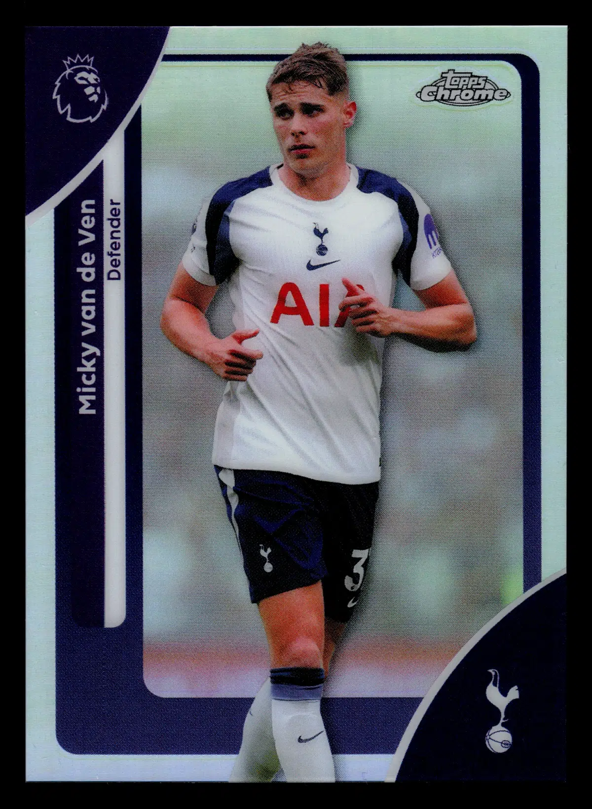 2026 Micky van de Ven #174 Topps Chrome Premier League Refractor