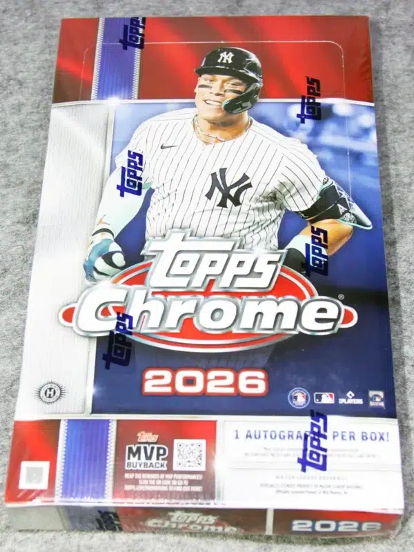 2026 Topps Chrome Baseball MLB Hobby Box - Sealed