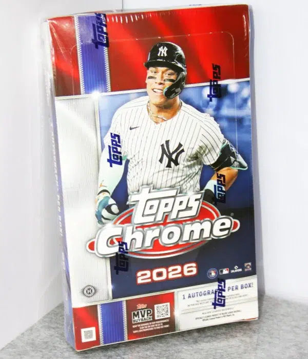 2026 Topps Chrome Baseball MLB Hobby Box - Sealed