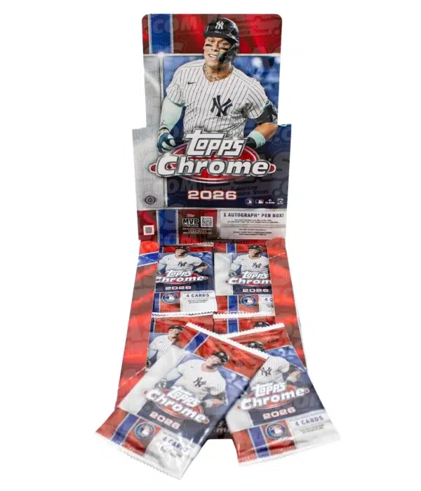 2026 Topps Chrome Baseball MLB Hobby Box - Sealed