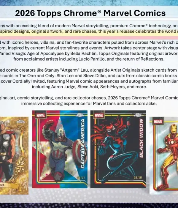 2026 Topps Chrome Marvel Value Box - Sealed