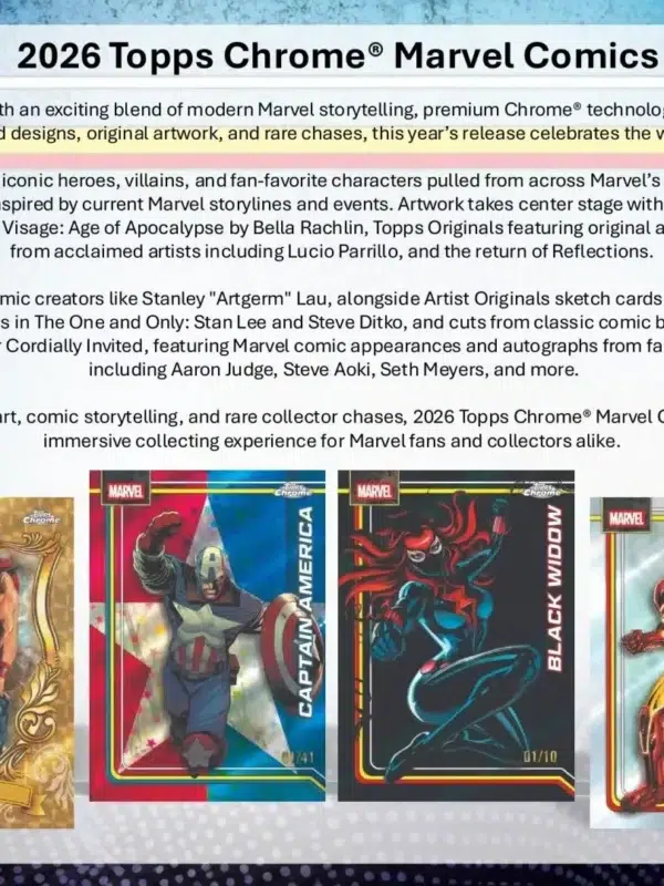 2026 Topps Chrome Marvel Value Box - Sealed
