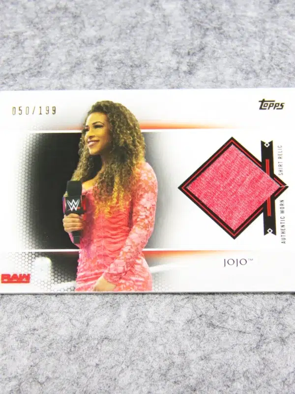 2017 JoJo #SR JO Topps WWE Then Now Forever Shirt Relic 199 - front