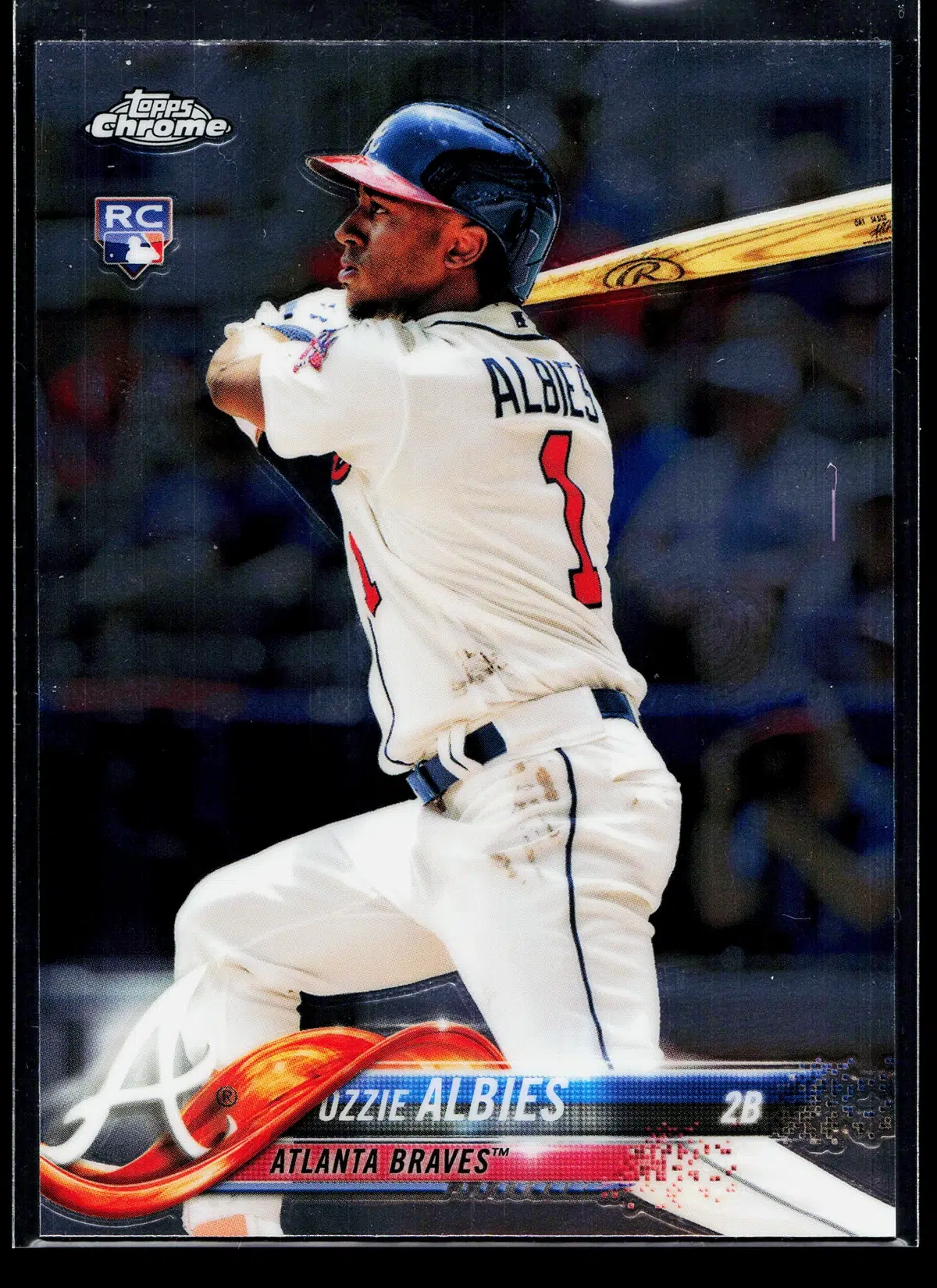 2018 Ozzie Albies #HMT27 Topps Chrome Update Series RC - front