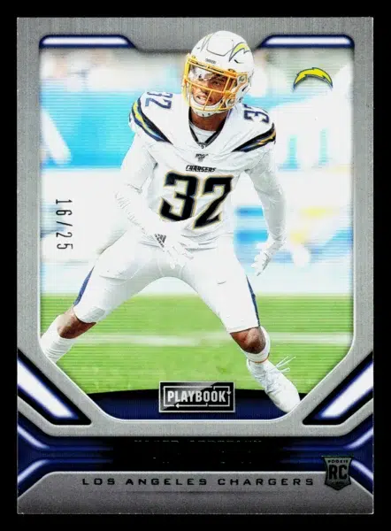 2019 Nasir Adderley #189 Panini Playbook RC 25 - front