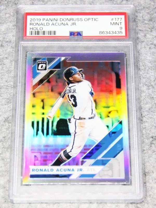 2019 Ronald Acuña Jr. #177 Panini Donruss Optic Holo - front