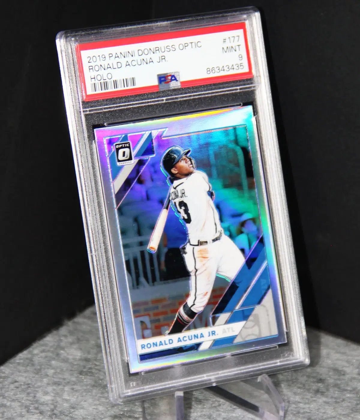 2019 Ronald Acuña Jr. #177 Panini Donruss Optic Holo - stand