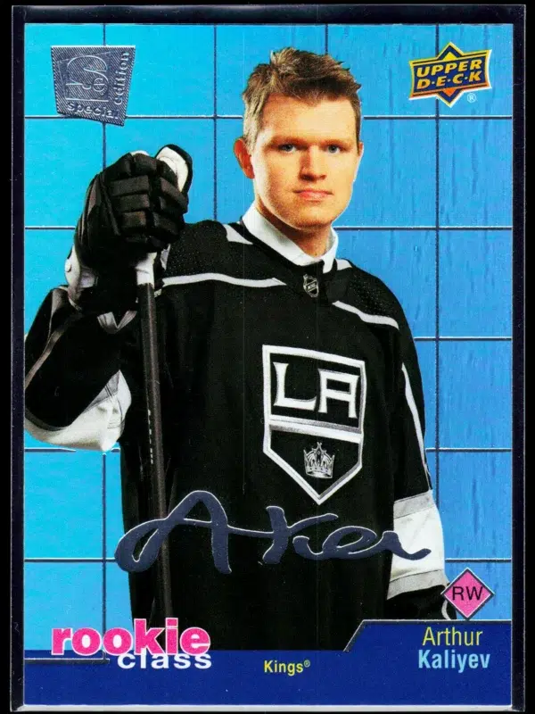 2020 21 Arthur Kaliyev #RC 44 Upper Deck Extended Series Rookie Class SE - front