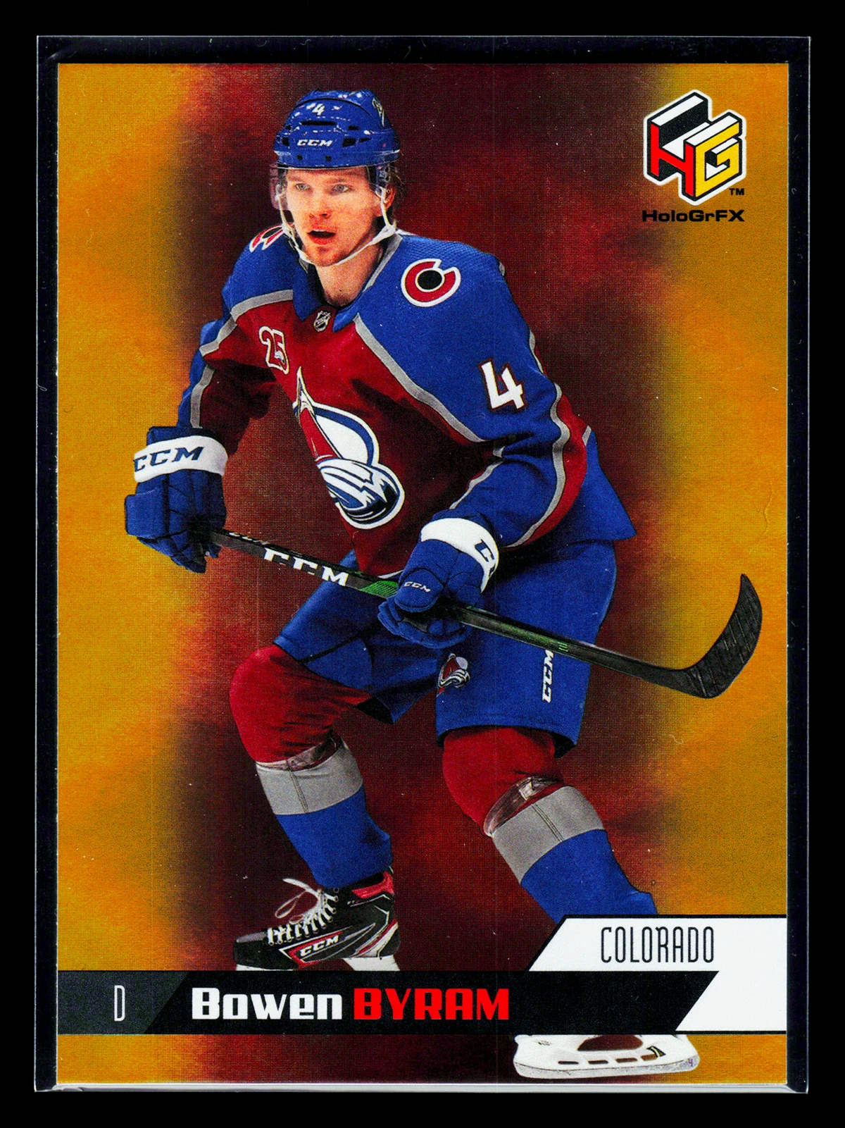2020 21 Bowen Byram #HG 20 Upper Deck Extended Series HoloGrFX - front