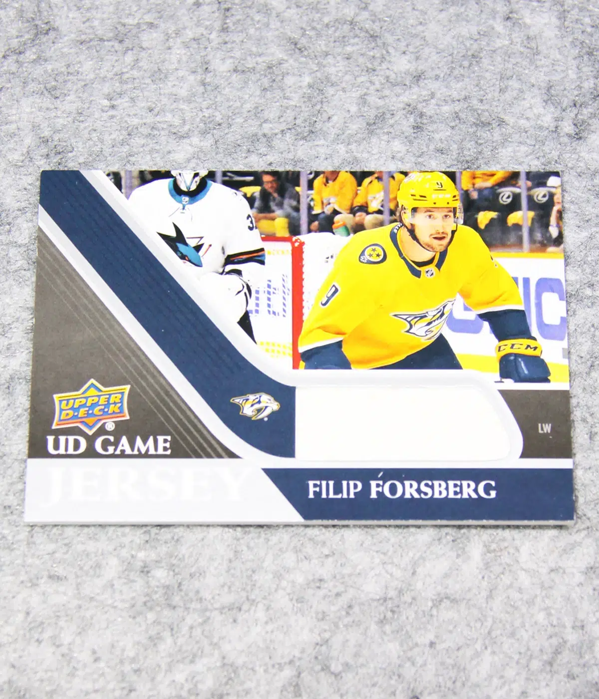 2020 21 Filip Forsberg #GJ FF Upper Deck Series 1 UD Game Jersey - front
