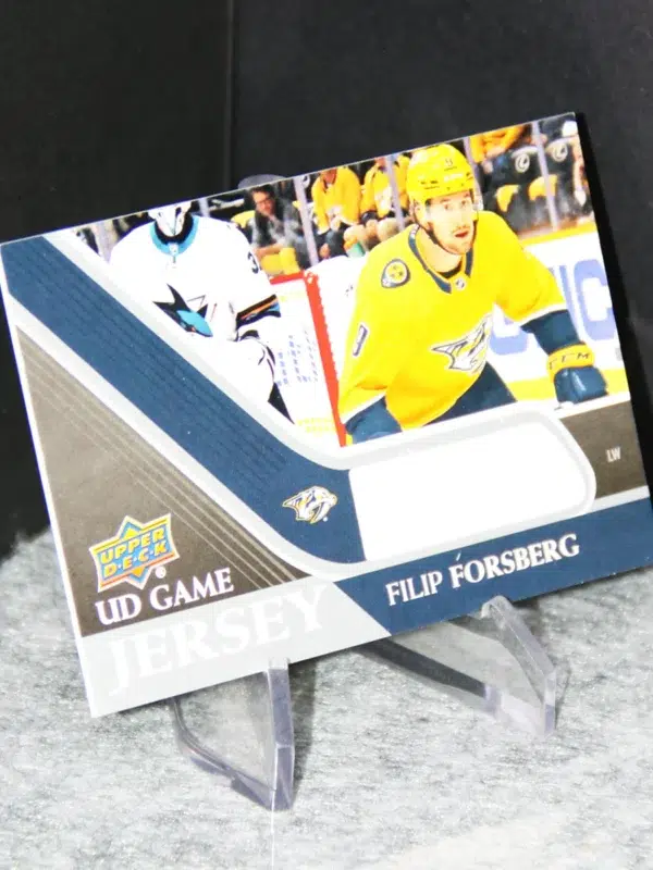 2020 21 Filip Forsberg #GJ FF Upper Deck Series 1 UD Game Jersey - stand