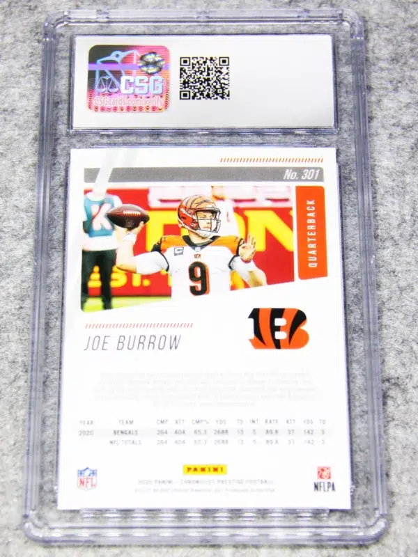 2020 Joe Burrow #301 Panini Chronicles Prestige RC - back