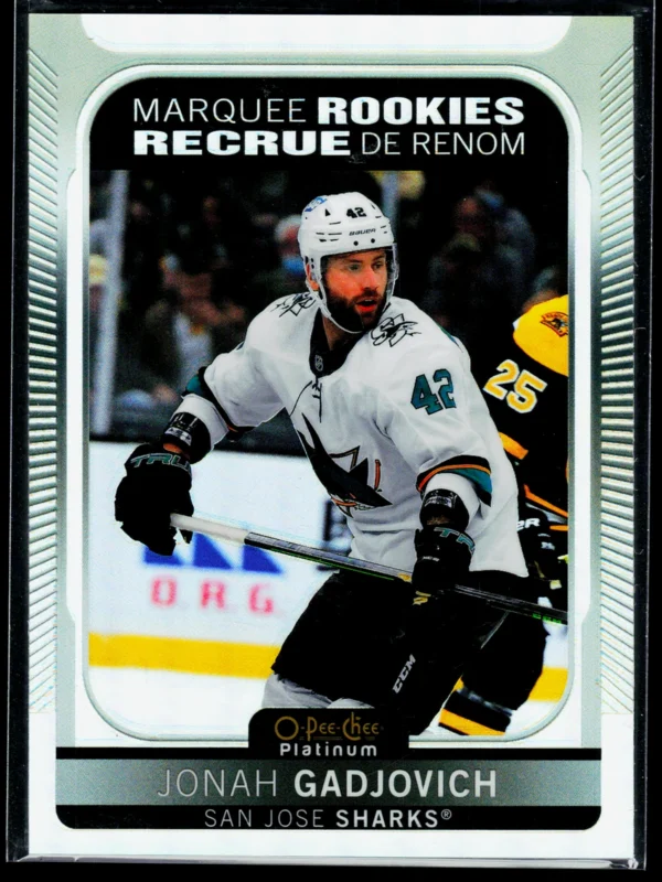 2021 22 Jonah Gadjovich #247 O Pee Chee Platinum Marquee Rookies Rainbow - front