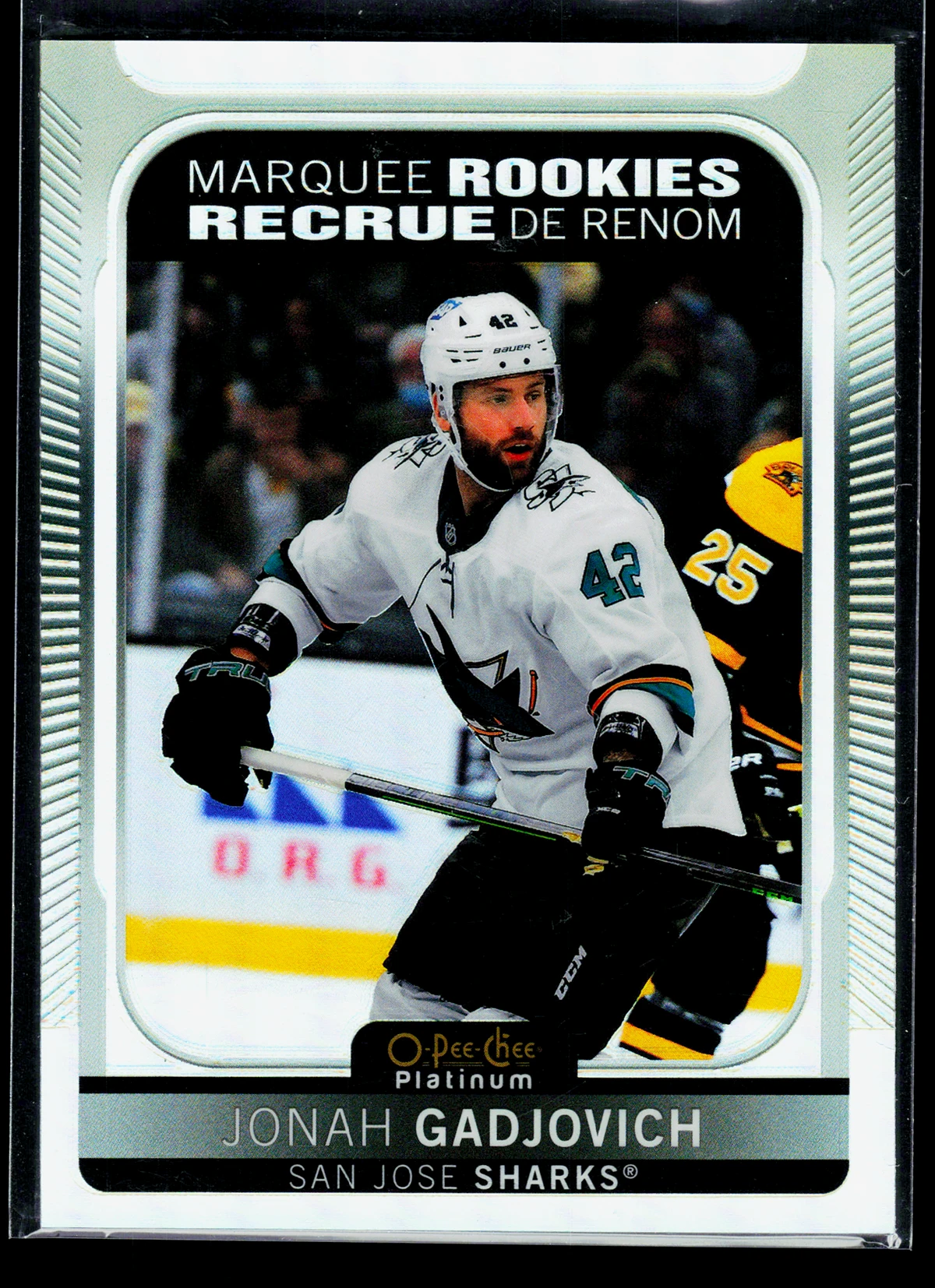 2021 22 Jonah Gadjovich #247 O Pee Chee Platinum Marquee Rookies Rainbow - front