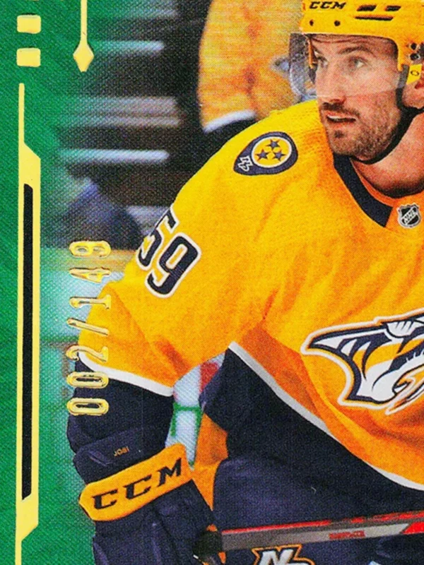 2021 22 Roman Josi #77 Upper Deck Stature Green of 149 - detail