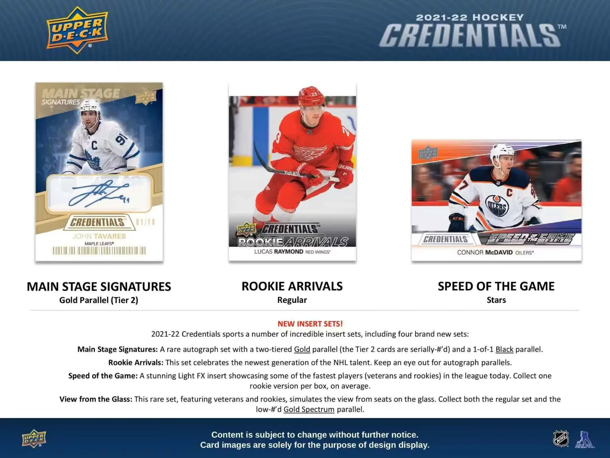 2021-22 Upper Deck Credentials Hockey NHL Hobby Box