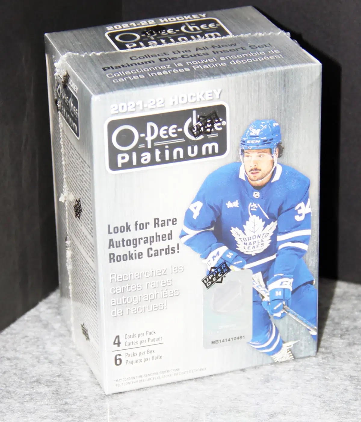 2021 22 Upper Deck O Pee Chee Platinum Hockey NHL Blaster Box - stand