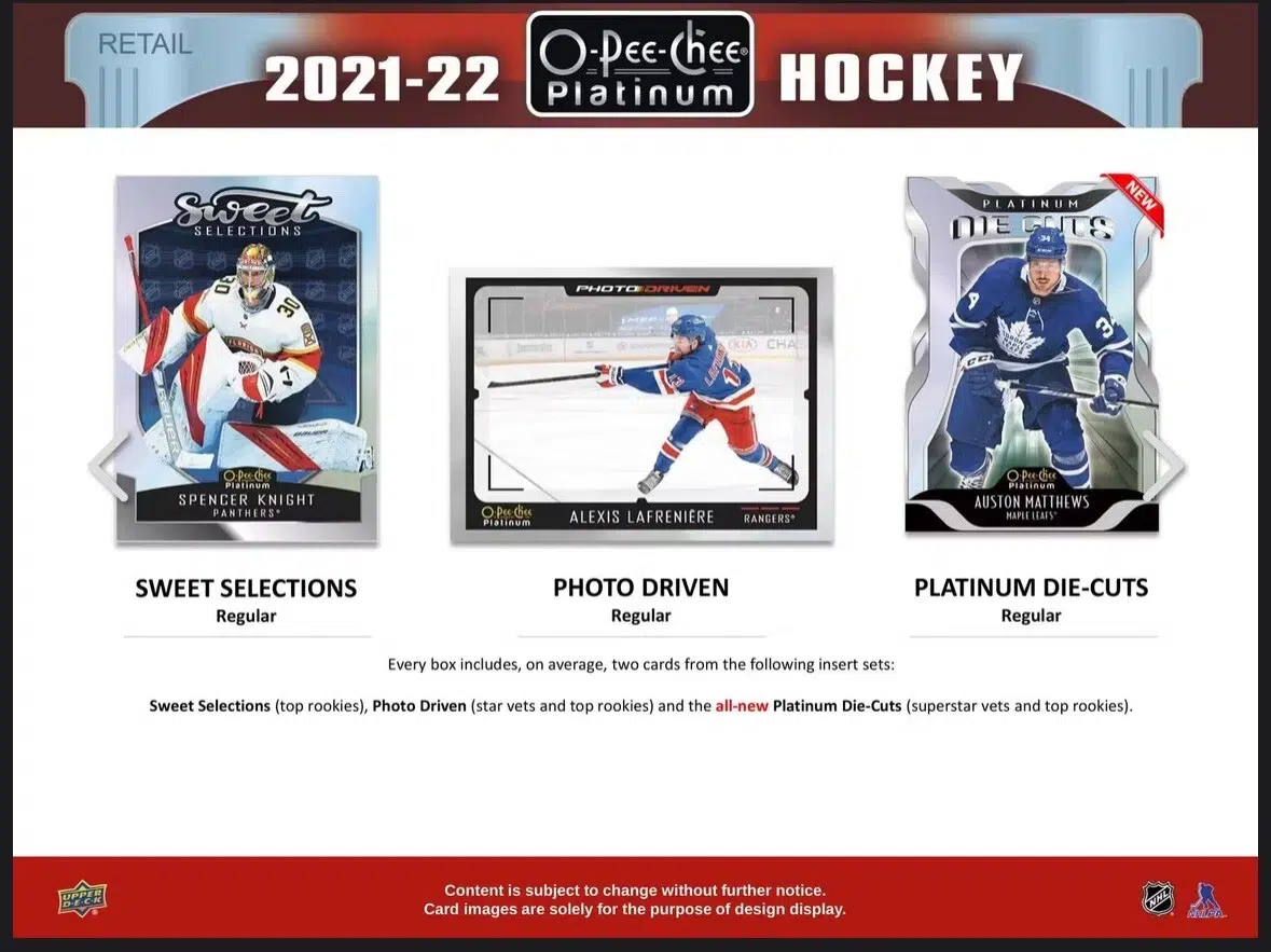 2021-22 Upper Deck O-Pee-Chee Platinum Hockey NHL Blaster Box