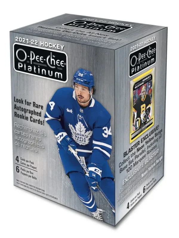 2021-22 Upper Deck O-Pee-Chee Platinum Hockey NHL Blaster Box
