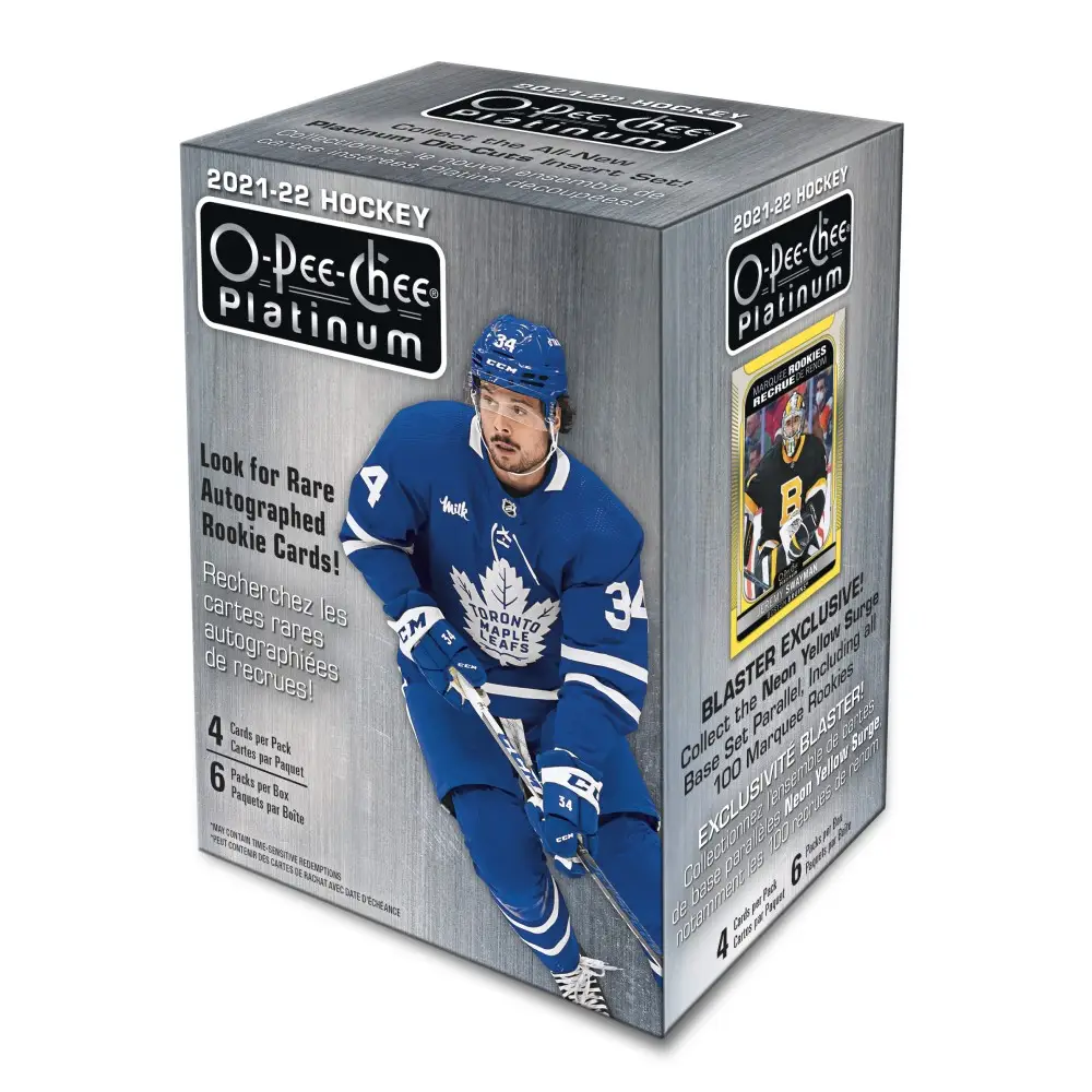 2021-22 Upper Deck O-Pee-Chee Platinum Hockey NHL Blaster Box